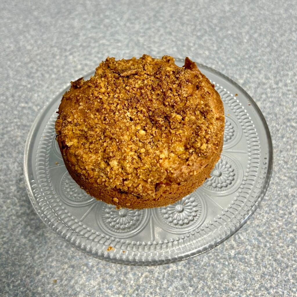 apple walnut sour cream gluten free cake