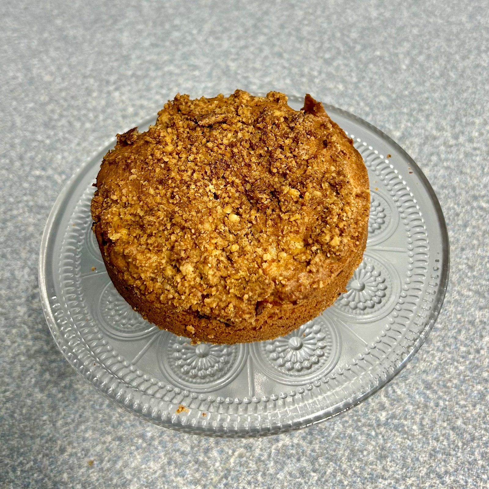 apple walnut sour cream gluten free cake